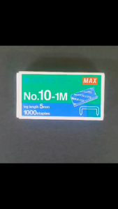 【1BOX=20 SMALL BOX ! ! !】MAX STAPLES BULLET NO.10-1M (ORIGINAL) (PRICE FOR 1 BOX)
