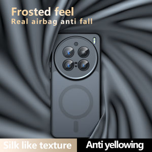 Ốp lưng cho Vivo X200 Pro Mini Magsafe vỏ lưng mờ nam châm chống vân tay bốn góc tích hợp đệm an toàn chống rơi chống va chạm chống sốc