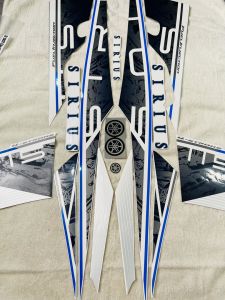 Bộ tem decal dán xe máy Yamaha Sirius đời 2022 Căm Đĩa màu trắng zin thái siêu đẹp