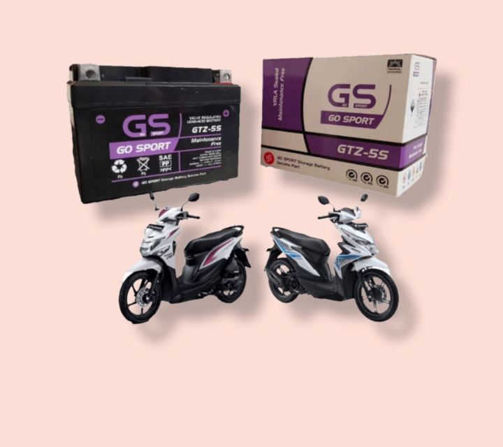 AKI MOTOR HONDA BEAT GTZ5S ACCU AKI KERING MF | Lazada Indonesia
