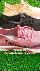 NW057 Sepatu Sneakers Wanita Sport Motif 1Shoes