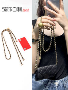 Zheng เครื่องประดับ CF กระเป๋าใส่บัตรขนาดเล็กสไตล์ชาแนลสายโซ่เปลี่ยนกระเป๋าเงินแบบยาวสะพายข้างสายคล้องไหล่ด้านในอุปกรณ์เสริมสายกระเป๋า