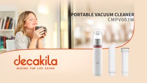 Decakila CMPV003 Portable Vacuum Cleaner | 90W | 150ml | Metal Mesh & HEPA Double Filter