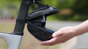 ROCKBROS Mini Bike Tail Bag 0.4L kapasiti kalis air basikal Saddle berbasikal Seat Tail Hard Shell Pouch belakang reflektif MTB Road Bike Accessories