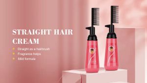 Sevich Hair Straightener Cream Keratin Comb 150ml Moisturizing Repair Frizz Hair Straighten Comb Softener