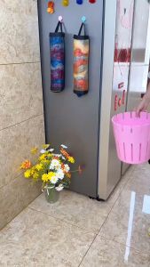 กระเป๋าใส่ของชำในครัว Home Holder Wall Mount ที่ใส่ถุงพลาสติก Dispenser ที่แขวนจัดเก็บถังขยะถุงขยะถังขยะ ออแกไนเซอร์