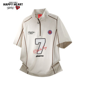 CHARLES JANGS HAPPY HEART | American Style Ice Silk Quick-Dry T-Shirt