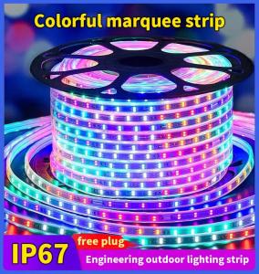 A&A A A LED Strip Lights 220V Christmas Lights Cuttable Rope Lights Outdoor IP67 Waterproof Warm White LED String Lights ceiling decoration for Room connector 2pin bedroom warm light Home Kitchen Bedroom Dorm Room Bar DIY Mode Decoration Christmas Lights