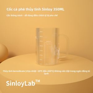 Sinloy Coffee | Tách Cà Phê Chống Nóng Bằng Kính 350ml