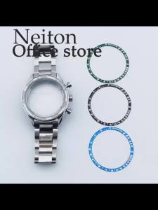Vỏ Đồng Hồ Bằng Thép Không Gỉ Màu Bạc NEITON 40mm VK63 Với Bộ Máy Thạch Anh Dây Đeo Đồng Hồ Tương Thích Dành Cho Phụ Kiện Đồng Hồ