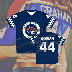 Off Campus Briar University Jersey Graham 44 22 DI LAURENTIS 66 Tucker46 T-shirt V-neck Short Sleeve Men Women Tees 3D T-SHIRT