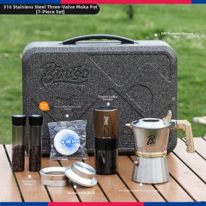 BINCOO | Stainless Steel Outdoor Coffee Brewing Set