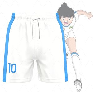 Piece Outfit Children Tracksuit Captain Tsubasa Football No.10 Print T Shirt Can Choose T-Shirts Or Shorts Kids Adult Clothes