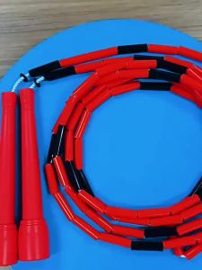 2.8m Adjustable Jump Rope Beaded with Unbreakable Handles Shatterproof Beads for Enhanced Fitness Training for Student Adult