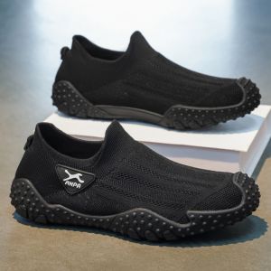 Nanjiren | Summer Breathable Mesh Sports Running Comfortable Slip-On Driving Casual Shoes
