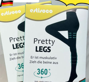 Estisoco Đức giảm béo áp lực giảm béo vớ bắp chân ủng hộ da điêu khắc chân thon mỏng chống đau trên đầu gối vớ mỏng