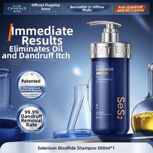 FIVE CEREALS | Selenium Sulfide Dandruff Itch Relief Oil Control Volumizing Shampoo