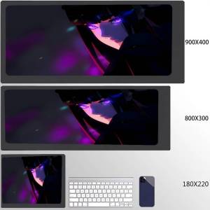 Bandai | XXL Mouse Pad PC Purple Anime Girl Gamer Mousepad Laptop Computer Keyboard Accessories Mouse Mat Rug Extended Desk Mats 50x100cm