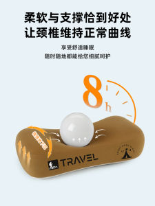 Portable Nap Pillow Small Pillow Office Desk Nap Sleeping Folding Bed Recliner Mini Adult Pillow Memory Foam Neck Support