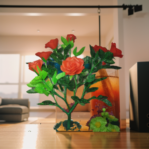 Pre-Order Bunga Mawar Plastik Kresek dengan Gradasi Warna