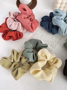 [iRojak] Korean Elegant Temperament Scrunchies Hair Tie Plush Gentle Hair Ring Rope 法式发圈大肠发圈 Pengikat Rambut - H64