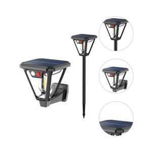 Đèn vonfram năng lượng mặt trời 2in1 bóng đèn Vonfram cảm biến chuyển động sân Đèn tường hiện đại 3 chế độ chiếu sáng thảm cỏ công viên ngoài trời sân vườn