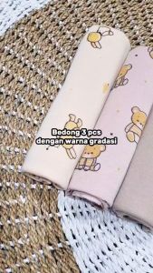 3pcs Bedong bayi newborn 0 6 bulan bedong kain bayi perempuan laki laki baju baby newborn Risyababystore
