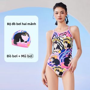 ZOKE | Bikini Cao Cấp In Hình Bò Hồng Tím