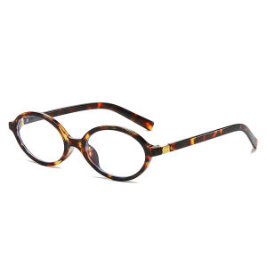 Fashion Small Oval Glasses Frame Women Anti Blue Light Ins Popular Blue Light Blocking Eyeglasses Ladies