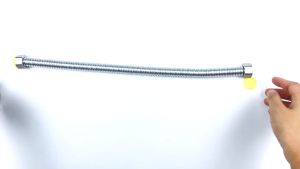 สายน้ำดี ดัดงอได้ ไม่รั่ว ไม่ซึมง่าย [[SUS304แท้/ท่อใหญ่/ระบายเร็ว]] สายน้ำดีสแตนเลส สายถักสแตนเลสแข็ง ทนอุณหภูมิได้ถึง100องศา ระบายน้ำเร็ว