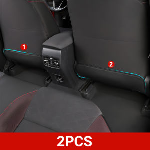 Leather Car Seat Back Anti Kick Cover For Toyota RAV4 Corolla / Corolla Cross Prius Land Cruiser Yaris Hilux CHR Camry Prado 150
