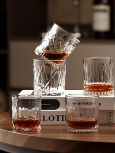 Ly rock kim cương pha lê uống whisky cốc uống rượu tây ly thuỷ tinh uống nước ly uống rượu mạnh