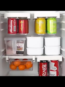 Multipurpose Can Dispenser Canned Coke and Beer Storage Rack Hanging Refrigerator Shelf Food Refrigerator Partition