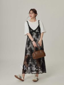 MONIKADM | Bộ Đầm Voan Dài Mid-Length Mùa Hè Dành Cho Người Mập