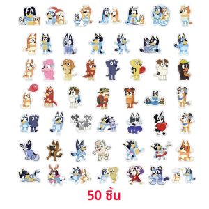 50-100Pcs Graffiti Bluey บิงโกสติกเกอร์การ์ตูนสร้างสรรค์ตู้เย็นสติกเกอร์ DIY กระเป๋าโน้ตบุ๊คสติกเกอร์ของขวัญวันเกิดของเล่น