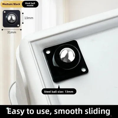 Universal Wheel Casters Ball Bearing Table Leg Chair Roller Furniture Moving Tool Nylon Material Home Organization Accessories
