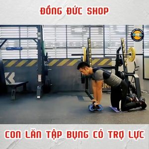 Con Lăn Trợ Lực Tập Bụng - Phục Hồi Tự Động Zhijja Cao Cấp - Hỗ Trợ Người Mới - Tặng Miếng Lót Chân