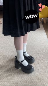 Classic Fashion Lolita/JK Black Thick Bottom Mary Jane Shoes: A Versatile Choice
