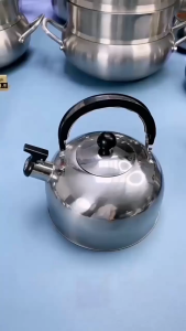 3L/4L/5L Stainless Steel Whistling Kettle Camping Water Boiler for Kitchen Outdoor Camping Hiking