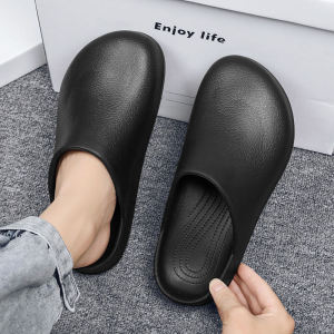 รองเท้าแตะส้นแบน EVA สำหรับผู้ชาย ฤดูร้อน 2023 รองเท้าแตะส้นแบนกันลื่น สวมใส่สบาย ระบายอากาศได้ดี รองเท้าลำลอง รองเท้าทำงาน