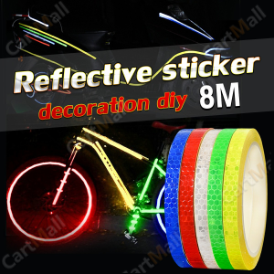 8m Reflective Stripe Tape Motorcycle Bicycle Bike Body Rim Wheel Stripe Tape
