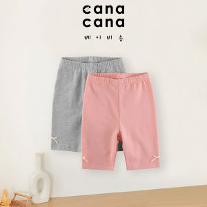 Canacana 2Y-6Y Cotton Kids Legging Baby Girl Children Long Pant Budak Socks Seluar 3 Suku Legging Baby Girl