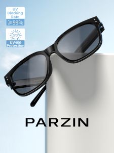 PARZIN | Fashion Large Frame Face Slimming Colorful Plain Sunglasses UV Protection