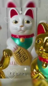 Hiasan Kucing Hoki Patung Kucing Rejeki Lucky Cat Baterai Kucing Hoki Lucky Cat Batrai Part