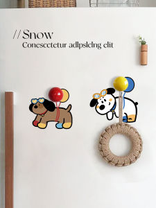 Powerful Magnet Dog Balloon Key Holder Fridge Decorative Iron on Adhesive Hook for Entrance Door after Household Entry