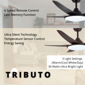 Fanco TRIBUTO 46inch 56inch Ceiling Fan with 36W Extra Bright Light