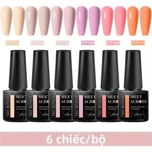 Bộ 6 Sơn Gel Móng Tay 7ml Không Chứa HEMA Tẩy Được Sơn Gel UV Bán Vĩnh Cửu Trang Trí Móng Nghệ Thuật Mùa Hè Dụng Cụ Làm Móng Tự Làm