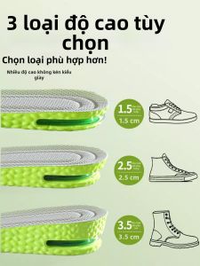 JIFANPAUL | Đệm Giày Tăng Chiều Cao Kháng Mùi Hấp thụ Sốc Không Nhìn Thấy