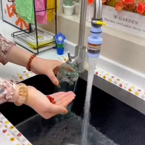 หัวต่อก๊อกกรองน้ำ(รุ่นอัพเกรด)หมุนได้ 360°Cชั้นกรอง 6ชั้น กันน้ำกระเด็น หัวกรองก๊อกน้ำ ที่กรองน้ำ  หัวกรองน้ำ