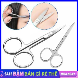 Kéo Cắt Tỉa Lông Mày Chân Mày Tóc Mái Thép Không Gỉ - Kéo Mini Cắt Tỉa Chân Mài Lông Mũi Nho Gọn Bỏ Túi An Toàn Tiện Lợi